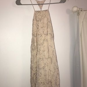Snake pattern dress